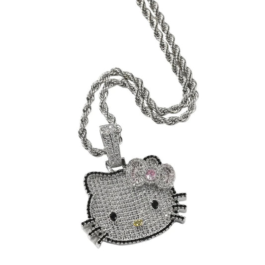 Small Blinged out HK Necklace