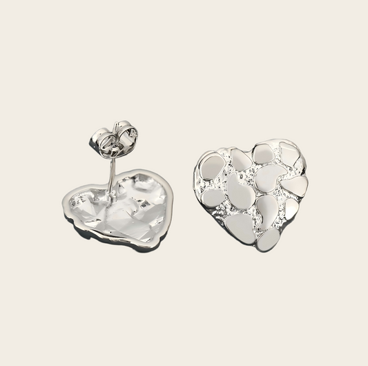 Heart Nugget Earrings