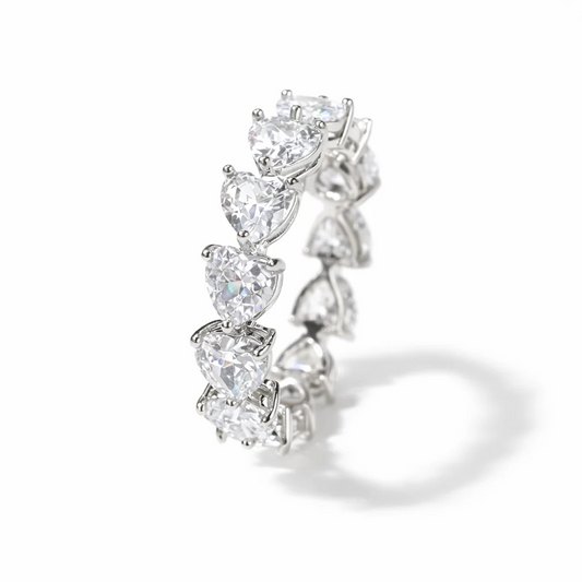 Eternity Heart Band Ring