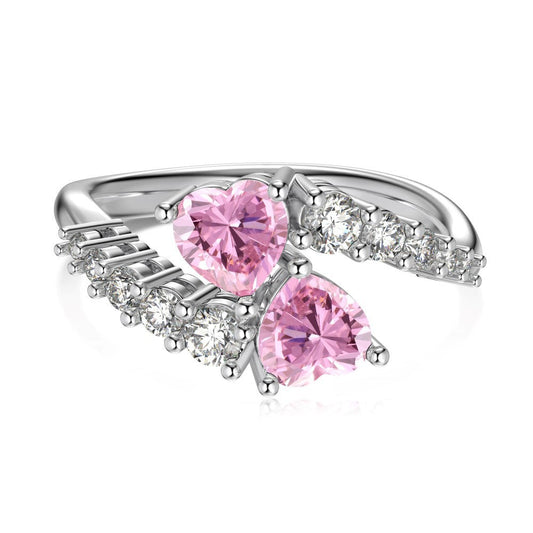 Double Heart Ring - camillaboutiqueshop