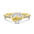 Bow Heart Promise Ring - camillaboutiqueshop