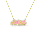 Enamel Bubble Name Necklace - camillaboutiqueshop