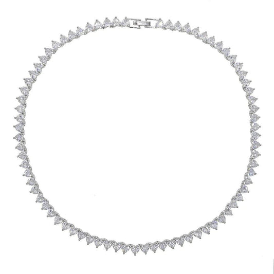 Heart Tennis Necklace - camillaboutiqueshop
