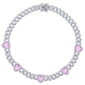 ICY HEART CUBAN CHAIN NECKLACE - camillaboutiqueshop