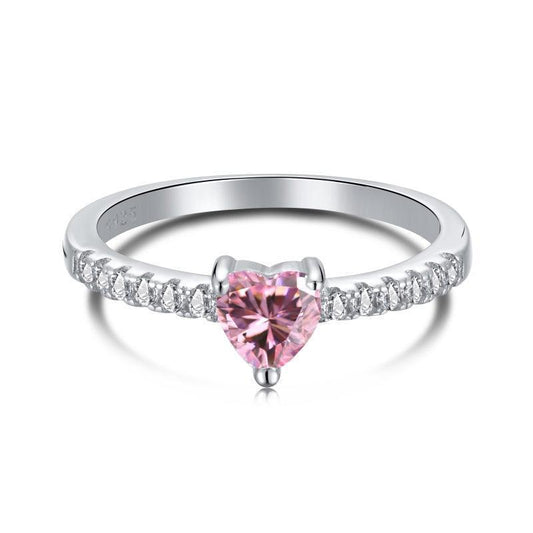 Solitaire Heart CZ Ring - camillaboutiqueshop