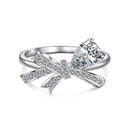 Sterling Silver Bow Ring - camillaboutiqueshop